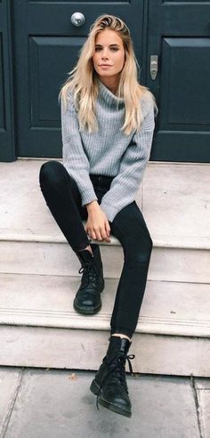 Fall Outfits Women 20s, Alternative Fashion Outfits, Fall Outfits 2018, Casual Autumn Outfits Women, Doc Martens Outfit, Boating Outfit, Cute Fall Outfits, Women Outfits