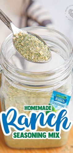 homemade ranch seasoning mix Ranch Seasoning Mix Recipes, Ranch Dressing Mix Recipe, Homemade Ranch Mix, Homemade Ranch Dressing Mix, Ranch Seasoning Recipes, Homemade Ranch Seasoning, Dry Ranch Seasoning, Hidden Valley Ranch, Ranch Seasoning Mix