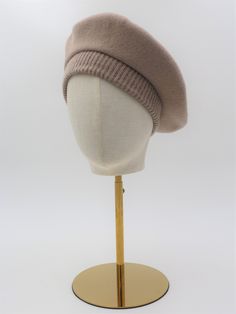 French style beret made in the Basque country with excellent quality merino wool. If you love casual and elegant street wear, this is your ideal accessory. You can wear a beret with jeans and raincoat and another day wear a vintage style with a tube skirt and a coat. *Description : Our berets are woven and are one size fits all, but you can send us a message with your head size so we can send you the beret fitted to that size. This beret has a diameter of 27 cm so it fits quite well to the head, Beige Wool Felt Hat For Winter, Winter Beige Wool Felt Hat, Classic Winter Beret, Classic One-size-fits-most Beret, Classic Winter Beret One Size, Wool Brimmed Beret For Fall, Adjustable Wool Beret For Fall, Beige Flat Cap Beret For Winter, Winter Adjustable Flat Cap Beret