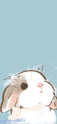 a drawing of a cute little hamster with his head on its back and eyes closed