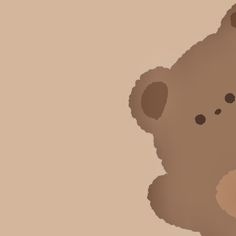 a brown teddy bear sitting on top of a floor next to a wall with holes in it