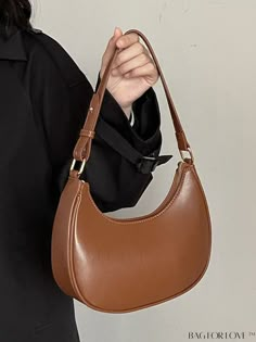 Brown Hobo Shoulder Bag, Cute Brown Accessories, Elegant Shoulder Bag, Shoulder Bags For Women Handbags, Small Shoulder Bags For Women, Small Brown Bag, Elegant Bags For Women, Brown Hobo Bag, Brown Shoulder Bag Outfit