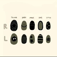 Edgy Short Nails Ideas, Goth Grunge Nails, Simple Nail Designs Grunge, Short Nail Designs Edgy, Aesthetic Nails Dark, Nail Art Doodle, Grunge Nails Easy, Grunge Short Nail Designs, Nail Gothic Ideas