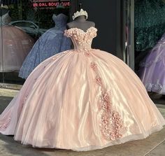 #ad Top Seller for Pink Quinceanera Dresses Off Shoulder 3D Flowers Party Ball Gown For Sweet 15 16, Fashion Womens Dresses Ball Gown Sweet 16, Pink Quinceanera Dresses, Xv Dresses, Pink Quinceanera, Quinceanera Pink, Pink Sweet 16, Pink Quince, Dresses Off Shoulder