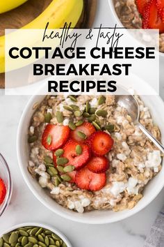 I am so pumped that cottage cheese is finally getting its time to shine! If you’re looking for some unique and tasty high protein breakfast recipes, check out these delicious cottage cheese recipes - like cottage cheese oatmeal, cottage cheese toast, and even super fluffy cottage cheese scrambled eggs! Protein Pancakes With Cottage Cheese, Oatmeal Cottage Cheese, Recipes With Cottage Cheese, Cottage Cheese Recipes Breakfast, Cottage Cheese Toast