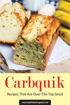 the cover of carbquik recipes that are over - the - top good