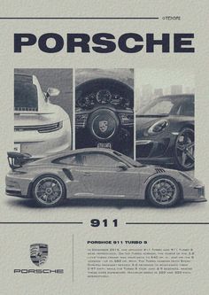 Poster Porsche 911 TURBO S Porsche Wall Poster, Porche Posters, Porsche 911turbo S Wallpaper, Porsche Posters Vintage, Vintage Design Poster, Porche Vintage, Posters Black And White, Porsche Aesthetic, Porsche Wallpaper