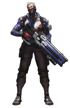 Soldier 76 Concept Art - Overwatch Art Gallery Solider 76 Overwatch 2, Soldier 76 Skins, Overwatch Character Concept Art, Overwatch Character Art, Soldier 76 Overwatch, Demon Inside, Cyborgs Soldier