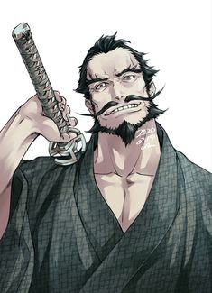 Hells Paradise, Samurai Armor, Bleach Art, Dope Cartoon Art, Cool Swords, Manga Anime One Piece, Face Expressions, Character Design Male, Anime Drawings Boy