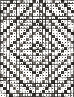 a black and white checkered pattern with squares