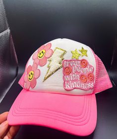 Calling all my pink girlies 🌸🌸  With its timeless design and adjustable snapback closure, it's a versatile accessory that adds a touch of laid-back cool to any outfit. Stand out from the crowd and custom make the hat of your dreams for you or your girlfriends. Casual Pink Dad Hat For Streetwear, Pink Baseball Cap For Beach With Curved Bill, Trendy Adjustable Hats For Streetwear, Pink Cap For Summer, Casual Pink Hats With Adjustable Fit, Trendy Adjustable Streetwear Hats, Trendy Pink Baseball Cap For The Beach, Trendy Pink Baseball Cap For Beach, Trendy Pink Baseball Cap For Summer