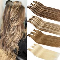 ad eBay - Balayage Invisible Tape In Real Human Hair Extensions Skin Weft Russian Hair 26" - Buy Now, click the link (eBay) Hair Extensions Straight, Russian Hair, Micro Beads, Real Human Hair Extensions, Remy Hair Extensions, Styling Products, Real Human Hair, Wigs Hair Extensions, Remy Hair