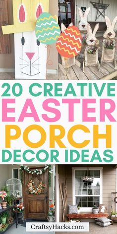 20 creative easter porch decor ideas that are easy to make and fun for the whole family