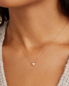 Opal Heart Necklace – gorjana White Heart-shaped Minimalist Jewelry, Minimalist White Heart-shaped Jewelry, Dainty White Heart-shaped Necklace, Minimalist Wedding Jewelry With Heart Charm, Heart Charm Pendant Necklace For Everyday, Everyday Heart Charm Pendant Necklace, Elegant White Gold Heart Cut Necklace, White Gold Fine Jewelry Heart Necklace, Dainty White Heart-shaped Jewelry