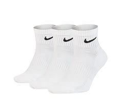 Nike Everyday Cushioned Quarter Medium Women&apos;s Socks 3 Pack Train without missing a step in the Everyday Cushioned Quarter Medium women&apos;s Socks by Nike. Designed to keep you cool and dry with a thick terry sole that absorbs impact, everyone will recognize the Nike Swoosh logo as premium. The ribbed arch band wraps your mid-foot in support for great performance. Fabric materialQuarter-lengthRibbed arch bandDri-FIT technologyFits women&apos;s Shoe sizes 6-10 Nike Socks Aesthetic, White Nike Socks, Wishlist For Christmas, Be Your Self, Socks Aesthetic, Quarter Socks, Rack Room, Nike Swoosh Logo, Nike Socks