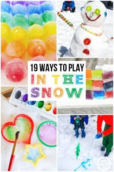 snowman crafts and activities for toddlers to do in the snow with their hands