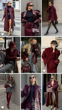 Christmas Woman Outfits, Gray Burgundy Outfit, Colors That Go With Burgundy Clothes, Winter 25 Fashion Trends, Style 2025 Trends, Winter 2025 Outfits Trends, Winter Fashion Outfits 2024 Women