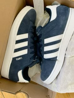 Navy Blue Adidas Campus, Adidas Campus Navy, Navy Campus 00s, Adidas Campus Blue, Adidas Blue Shoes, Blue Adidas Campus, Blue And White Adidas