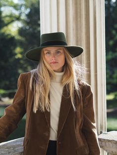 For a show stopping look.. our new addition The Astrid is a sharp flat brimmed boater, detailed with a velvet hat band. Made from 100%  wool. Fur Felt Fedora For Fall, Fall Fur Felt Fedora Hat, Fall Fedora Fur Felt Hat, Fall Fur Felt Brimmed Fedora, Fall Fedora With Fur Felt And Flat Crown, Wide Brim Fur Felt Fedora For Fall, Fall Wide Brim Fur Felt Fedora, Classic Flat Crown Top Hat For Fall, Curved Brim Fur Felt Top Hat For Fall