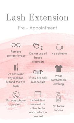 Pink Lash Post Instagram, Lash Aftercare Post, Lash Extensions Pre Appointment, Lash Prep Instructions, Lash Tech Potential Earnings Chart, Before Lash Appointment Instructions, Lash Appointment Prep, Pre Lash Appointment Instructions, Lash Tech Must Haves List