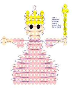 a paper doll made to look like it is wearing a crown