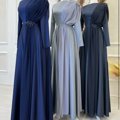 Brand New Modest Evening Gown From Turkey Muslim Fashion Dress Gowns, Modest Evening Gowns, Islamic Modest Fashion, Royal Blue Bridesmaid Dresses, Modest Evening Dress, Hijab Evening Dress, Wedding Couture, Simple Gowns, Fancy Wedding Dresses