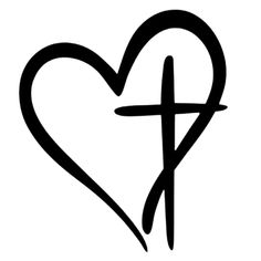 a heart with a cross on it and the word jesus written in black ink above it