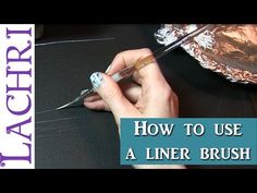 how to use a liner brush for acrylic nails