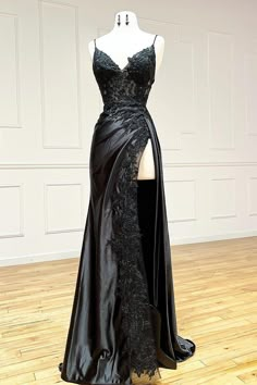 Prom Dresses Long Black, Long Black Evening Dress, Prom Dresses Sleeveless, Womens Prom Dresses, Unique Prom Dresses, Elegant Party Dresses, Prom Dress Shopping, Formal Party Dress, Black Evening Dresses