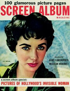 an old magazine cover with a woman's face on the front and bottom page