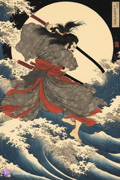 Japanese Legends Art, Japanese Classical Art, Ukiyo-e Prints, Vintage Japanese Posters Aesthetic, Japanese Medieval Art, Samurai Traditional Art, Traditional Japanese Art Samurai, Japanese Print Art, Japanese Ukiyo-e