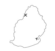 a map with two planes flying over the top and below it, on a white background