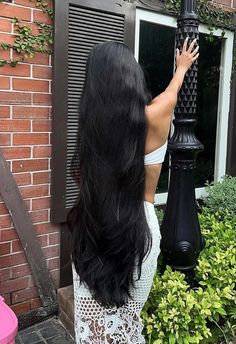 Black Hair Aesthetic, Long Shiny Hair, Long Indian Hair, Long Hair Tips, Hair Girls, Longer Hair