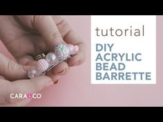 A perfect and easy customizable accessory for your little one using our new acrylic beads! Have you seen anything cuter? Cara & Co Silicone Craft Supply. Acrylic Diy, Barrette Clip, Craft Supply, Diy Hair, Acrylic Beads, Diy Beads, Bead Crafts, Diy Hairstyles, Tassels