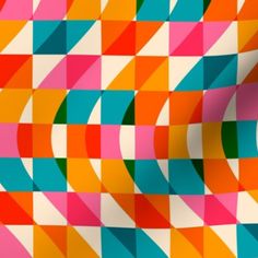 an abstract background with many different colored shapes