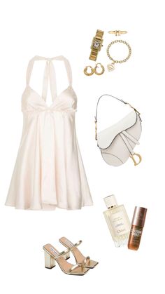 gold aesthetic !!⭐️⚜️ #outfitinspo #beauty #trending #fyp Gold Outfit Aesthetic, Polyvore Outfits Aesthetic, Cute Outfits Polyvore, Aesthetic Party, Gold Outfit, Gold Aesthetic, Outfit Aesthetic, Dressy Outfits