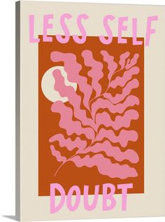 Stretched Canvas Print entitled Self Doubt.  Multiple sizes available.  Primary colors within this image include Brown, Pink, Black.  Made in USA.  All products come with a 365 day workmanship guarantee.  Archival-quality UV-resistant inks.  Canvases have a UVB protection built in to protect against fading and moisture and are designed to last for over 100 years.  Canvas is acid-free and 20 millimeters thick. Wall Painting Frames, Puppy Wall Art, Abstract Wall Art Painting, Dog Wall Decor, Dog Canvas Art, Scandinavian Wall Art, Modern Abstract Wall Art, Dog Wall Art, Large Canvas Prints