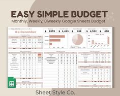 Budget Spreadsheet Google Sheets| Expense Tracker| Bi-Weekly| Monthly Budget| Personal Finance Planner| Weekly Paycheck| Budget by paycheck digitalstudentplanner #planner #dailyplannerprintablesfree🍝. Personal Budget Spreadsheet, Google Sheets Templates, Budgeting Template