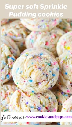 Sprinkle Pudding Cookies, Malva Pudding, Funfetti Cupcakes, Dessert Parfait, Avocado Pudding, Best Sugar Cookie Recipe, Pudding Cookies, Best Sugar Cookies, Vanilla Flavor