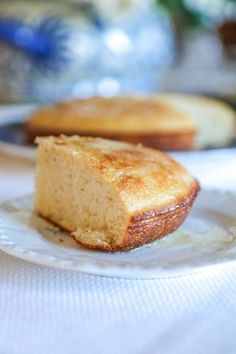 a piece of cake sitting on top of a white plate