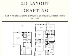 the floor plan for two layout drafting