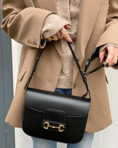 Gucci Bag Outfit, Camille Charriere, Dream Bag, Gucci Horsebit, Dream Bags, Handbag Heaven, Gucci Fashion, 가을 패션, Bags And Shoes