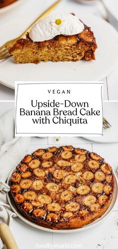 upside down banana bread cake with chiquita