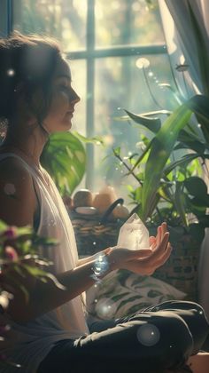 Discover how to seamlessly incorporate crystal healing practices into your daily routine to achieve holistic mind-body equilibrium in this insightful blog post. #reiki Self Discovery Aesthetic Pictures, Reiki Healer Aesthetic, Energy Healer Aesthetic, Self Reflection Aesthetic, Meditation Asthetic, Reiki Photography, Holistic Wellness Aesthetic, Zen Woman, Person Meditating