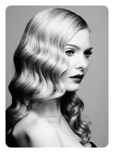 Finger Wave Hair, Wavy Hairstyles Tutorial, Hollywood Hair, Waves Curls, Retro Hairstyles, Hollywood Fashion, Grunge Hair, Wedding Hair And Makeup, Vintage Hairstyles