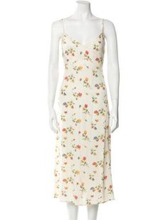 Reformation Slip DressNeutralsFloral PrintRuffle EmbellishmentSleeveless with V-NeckSash-Tie Closure at BackDesigner Fit: Dresses by Reformation typically fit true to size. Floral Print Long Dress, Floral Print Dress Long, Printed Long Dresses, Long Dress, Print Patterns, Dress Outfits, Floral Print, Floral Prints, Clothes For Women