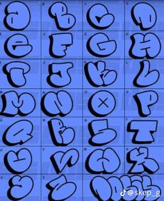 graffiti alphabets and numbers are shown in this screenshote screen shot from the app