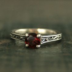 Sculptural Ring, Medieval Rings, January Birthstone Rings, Red Garnet Ring, Gothic Rings, Dope Jewelry, January Birthstone, Garnet Ring, Garnet Rings