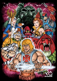 he - man and the masters of the mutantss poster by mark mcreason