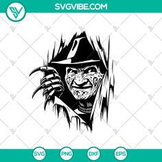 an image of a scary clown with a knife in his hand and the words svvibe com above it